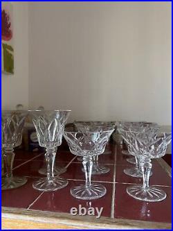 Saint louis camargue lot 20 verres en cristal PARFAIT ETAT +11 verres ébrèches