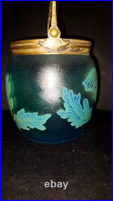 Seau a biscuit Ou a Glace Saint Louis Ou Baccarat Cristal Givré Dégagée A L