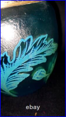 Seau a biscuit Ou a Glace Saint Louis Ou Baccarat Cristal Givré Dégagée A L