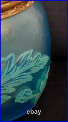 Seau a biscuit Ou a Glace Saint Louis Ou Baccarat Cristal Givré Dégagée A L