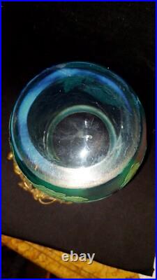 Seau a biscuit Ou a Glace Saint Louis Ou Baccarat Cristal Givré Dégagée A L