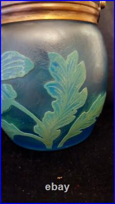 Seau a biscuit Ou a Glace Saint Louis Ou Baccarat Cristal Givré Dégagée A L