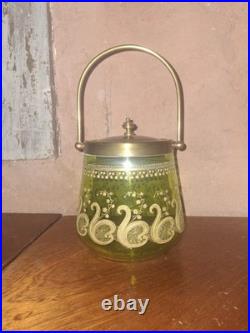 Seau à biscuits cristal Saint Louis c. 1900 Modèle Liberty