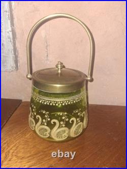 Seau à biscuits cristal Saint Louis c. 1900 Modèle Liberty