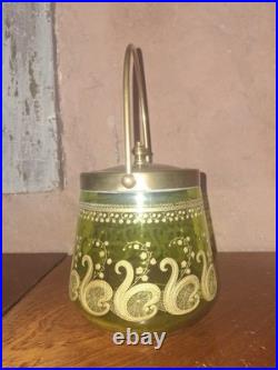 Seau à biscuits cristal Saint Louis c. 1900 Modèle Liberty