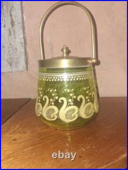 Seau à biscuits cristal Saint Louis c. 1900 Modèle Liberty