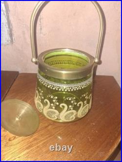 Seau à biscuits cristal Saint Louis c. 1900 Modèle Liberty