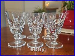Sérié 6 Verres à Vin, Eau en cristal de St Louis, modèle Jersey 11,2cm