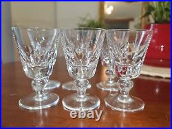Sérié 6 Verres à Vin, Eau en cristal de St Louis, modèle Jersey 11,2cm