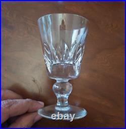 Sérié 6 Verres à Vin, Eau en cristal de St Louis, modèle Jersey 11,2cm
