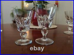 Sérié 6 Verres à Vin, Eau en cristal de St Louis, modèle Jersey 11,2cm