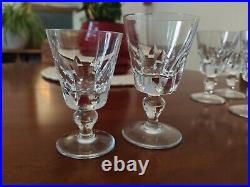 Sérié 6 Verres à Vin, Eau en cristal de St Louis, modèle Jersey 11,2cm