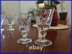 Sérié 6 Verres à Vin, Eau en cristal de St Louis, modèle Jersey 11,2cm