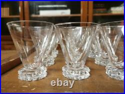 Serie De 12 Verres A Porto En Cristal Saint Louis Modele Diamant Serie De 12 Verres A Porto En Cristal Saint Louis Modele Diamant