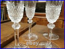 Serie De 4 Flutes A Champagne En Cristal Saint Louis Modele Tommy
