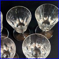 Serie De 5 Verres En Cristal De Saint Louis Jersey Paquebot France Haut11.2cm