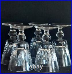 Serie De 5 Verres En Cristal De Saint Louis Jersey Paquebot France Haut11.2cm