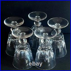 Serie De 5 Verres En Cristal De Saint Louis Jersey Paquebot France Haut11.2cm