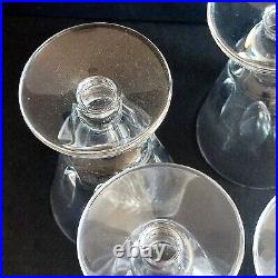 Serie De 5 Verres En Cristal De Saint Louis Jersey Paquebot France Haut11.2cm