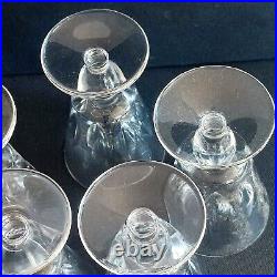 Serie De 5 Verres En Cristal De Saint Louis Jersey Paquebot France Haut11.2cm