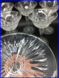 Serie De 6 Coupes A Champagne En Cristal De St Louis Modele Rare