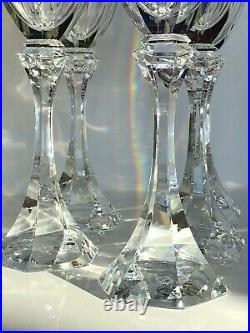 Serie De 6 Verres A Vin Roemer Cristal De Saint Louis Modele Chambord Overlay