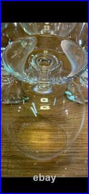 Série De 6 Verrres À Cognac Cristal De Saint Louis Hauteur 12 cm