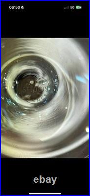 Série De 6 Verrres À Cognac Cristal De Saint Louis Hauteur 12 cm