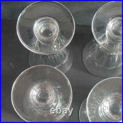 Série De 8 Verres À Vin Blanc Cristal De St Louis À Côtes Plates Modèle Caton Série De 8 Verres À Vin Blanc Cristal De St Louis À Côtes Plates Modèle Caton