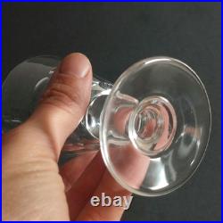 Série De 8 Verres À Vin Blanc Cristal De St Louis À Côtes Plates Modèle Caton