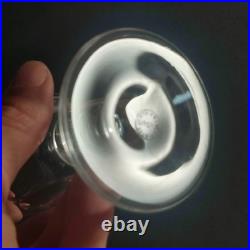 Série De 8 Verres À Vin Blanc Cristal De St Louis À Côtes Plates Modèle Caton