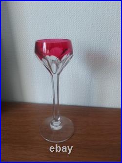 Serie De 8 Verres En Cristal De SAINT-LOUIS FRANCE, ESTAMPILLÉS