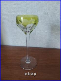 Serie De 8 Verres En Cristal De SAINT-LOUIS FRANCE, ESTAMPILLÉS