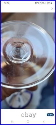 Serie De 8 Verres En Cristal De SAINT-LOUIS FRANCE, ESTAMPILLÉS