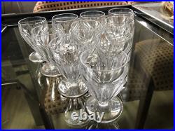 Série de 10 Verres Cristal Saint Louis Modèle Béarn Série de 10 Verres Cristal Saint Louis Modèle Béarn