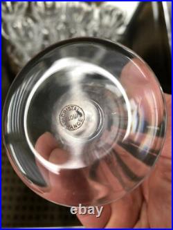 Série de 10 Verres Cristal Saint Louis Modèle Béarn Série de 10 Verres Cristal Saint Louis Modèle Béarn