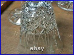 Série de 4 verres à eau en cristal de Saint Louis modèle Tarn