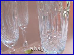 Série de 6 flutes Champagne cristal Lorraine Yvan (Tommy pour St-Louis) neufs Série de 6 flutes Champagne cristal Lorraine Yvan (Tommy pour St-Louis) neufs