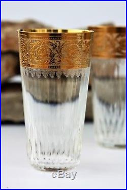 Série de 6 verres à cocktail en cristal de St Louis modèle Thistle NEUFS