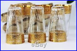 Série de 6 verres à cocktail en cristal de St Louis modèle Thistle NEUFS
