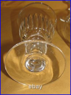Série de 6 verres à eau anciens en cristal Baccarat Saint-Louis XIXème