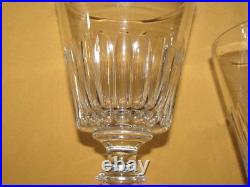 Série de 6 verres à eau anciens en cristal Baccarat Saint-Louis XIXème