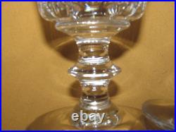 Série de 6 verres à eau anciens en cristal Baccarat Saint-Louis XIXème