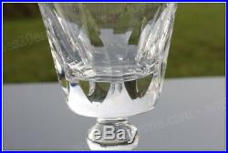 Série de 6 verres à eau en cristal de Saint Louis modèle Jersey 14,5 cm
