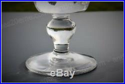 Série de 6 verres à eau en cristal de Saint Louis modèle Jersey 14,5 cm