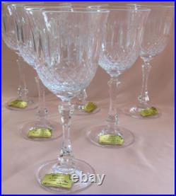 Série de 6 verres à vin eau cristal Lorraine Yvan (Tommy pour St-Louis) neufs Série de 6 verres à vin eau cristal Lorraine Yvan (Tommy pour St-Louis) neufs