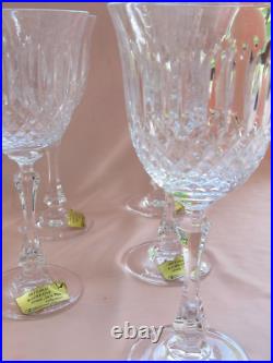 Série de 6 verres à vin eau cristal Lorraine Yvan (Tommy pour St-Louis) neufs Série de 6 verres à vin eau cristal Lorraine Yvan (Tommy pour St-Louis) neufs