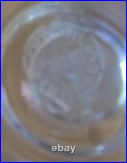 Série de 6 verres à vin /eau cristal de Saint-Louis modèle Chantilly estampillés