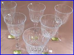 Série de 6 verres à vin en cristal Lorraine Yvan (Tommy pour St-Louis) neufs