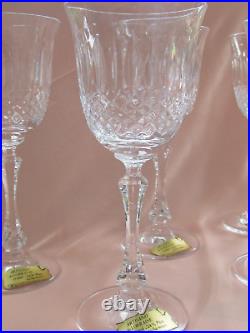 Série de 6 verres à vin en cristal Lorraine Yvan (Tommy pour St-Louis) neufs